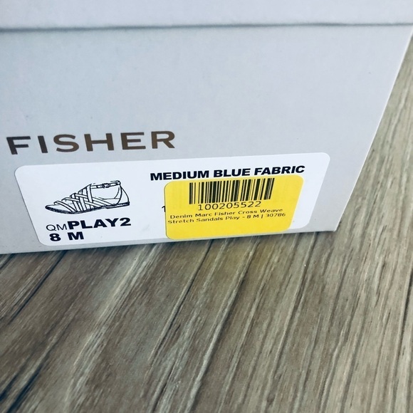 Marc Fisher Woman Black Cross Weave Stretch Sandals, Size 8 - Picture 10 of 10